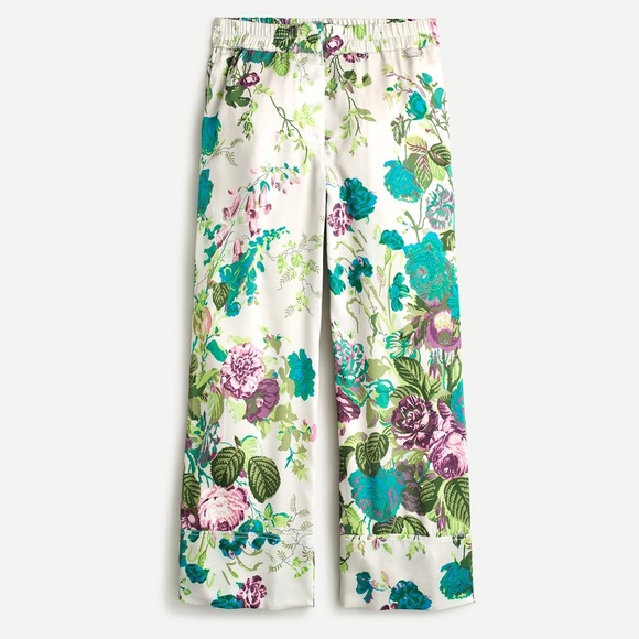 NWT - J. Crew Collection - Pull-on Crop Pant in Ratti Leafy Floral - Picture 4 of 14